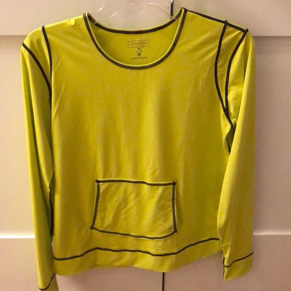 Size medium chartreuse Athleta rash guard
